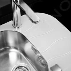 Alveus Wave - Spoelbak 620x500 Mm, Met Draaiknopbediening, Wit Glas/rvs 1102727 -Exporteren Kraan Lux Winkel 2a8d42cc299b697bea0aa65f