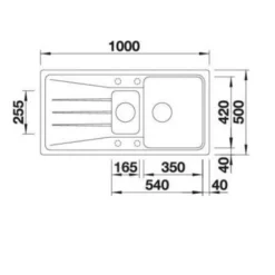 Blanco Sona 6 - Silgranit Spoelbak, 1000x500 Mm, Zwart 525975 -Exporteren Kraan Lux Winkel 2c36e0631ceab92e55a263f2 1