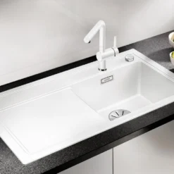 Blanco Zenar 45 - Silgranit Spoelbak, 860x510 Mm, Met Draaiknopbediening, Zwart 526034 -Exporteren Kraan Lux Winkel 2d203d931f5b2d3f71d49f5c