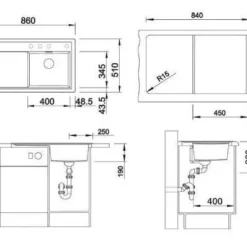 Blanco Zenar 45 - Silgranit Spoelbak, 860x510 Mm, Met Draaiknopbediening, Zwart 526034 -Exporteren Kraan Lux Winkel 2e1bd17af4fec19d606e9335