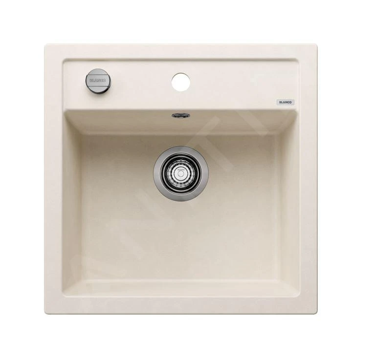 Blanco Dalago 5 - Silgranit Spoelbak, 515x510 Mm, Met Afvoerbediening, Zacht Wit 527061 3 Blanco Dalago 5 - Silgranit Spoelbak, 515x510 Mm, Met Afvoerbediening, Zacht Wit 527061