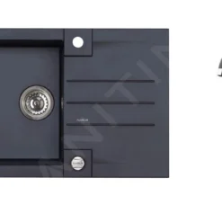 Alveus Sets - Set Spoelbak Rock 130 En Keukenkraan Tonia, Carbon SETA068