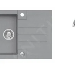 Alveus Sets - Set Spoelbak Rock 130 En Keukenkraan Tonia, Concrete SETA067