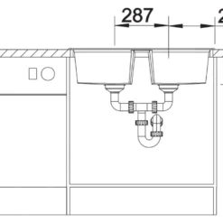 Blanco Lexa 8 - Silgranit Spoelbak, 780x500 Mm, Zwart 525906 9 Blanco Lexa 8 - Silgranit Spoelbak, 780x500 Mm, Zwart 525906 -Exporteren Kraan Lux Winkel 3107228c921956f5c6c693cf