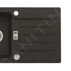 Alveus Sets - Set Spoelbak Niagara 30 En Keukenkraan Tonia, Carbon SETA153