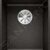 Blanco Subline 320 - Silgranit Spoelbak, 347x427 Mm, Zwart 525982