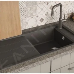 Blanco Faron XL 6 - Silgranit Spoelbak, 1000x500 Mm, Zwart 525896 -Exporteren Kraan Lux Winkel 32efbd66c06a1a32e758b0cd