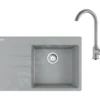 Franke Sets - Set G235, Fragraniet Spoelbak CNG 611-78 TL/7 En Keukenkraan FP 9000.084, Grijze Steen 114.0650.847 -Exporteren Kraan Lux Winkel 33055195522af546fd05b70a