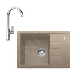 Franke Sets - Keukenset G115, Fragraniet Spoelbak BSG 611-62 En Keukenkraan FP 0408.031, Kasjmier/chroom 114.0510.432