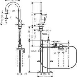 Hansgrohe Aqittura M91 - Keukenmengkraan Met Uittrekbare Uitloop En Filterkop, SBox, Chroom 76826000 13 Hansgrohe Aqittura M91 - Keukenmengkraan Met Uittrekbare Uitloop En Filterkop, SBox, Chroom 76826000 -Exporteren Kraan Lux Winkel 333b2b7cd5a62a5b653a480c