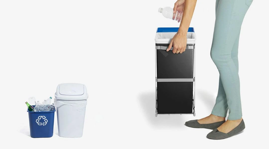 Simplehuman Afvalemmers - Uitschuifbare Recyclebak Voor Onder Het Aanrecht 20/15 L CW1016 6 Simplehuman Afvalemmers - Uitschuifbare Recyclebak Voor Onder Het Aanrecht 20/15 L CW1016 - Afbeelding 5