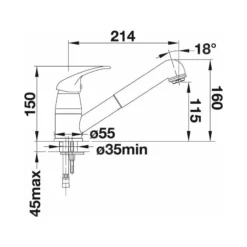 Blanco Daras S - Keukenkraan Met Uittrekbare Sproeikop, Aluminium 517733 5 Blanco Daras S - Keukenkraan Met Uittrekbare Sproeikop, Aluminium 517733 -Exporteren Kraan Lux Winkel 343f27bd02126dc44272dc3e