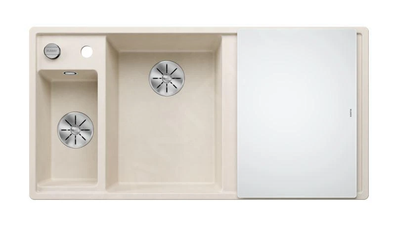 Blanco Axia III 6 - Silgranit Spoelbak, 1000x510 Mm, Met Afvoerbediening En Toebehoren, InFino, Zacht Wit 527043 5 Blanco Axia III 6 - Silgranit Spoelbak, 1000x510 Mm, Met Afvoerbediening En Toebehoren, InFino, Zacht Wit 527043 - Afbeelding 3