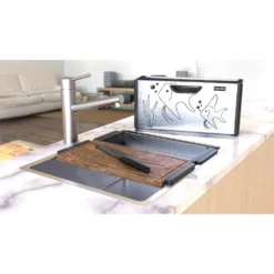 Franke Toebehoren - Box Center Voor Spoelbak Incl. Accessoires, Rvs/zwart Kunststof 112.0619.946 -Exporteren Kraan Lux Winkel 3557e27b99c984c1238667eb