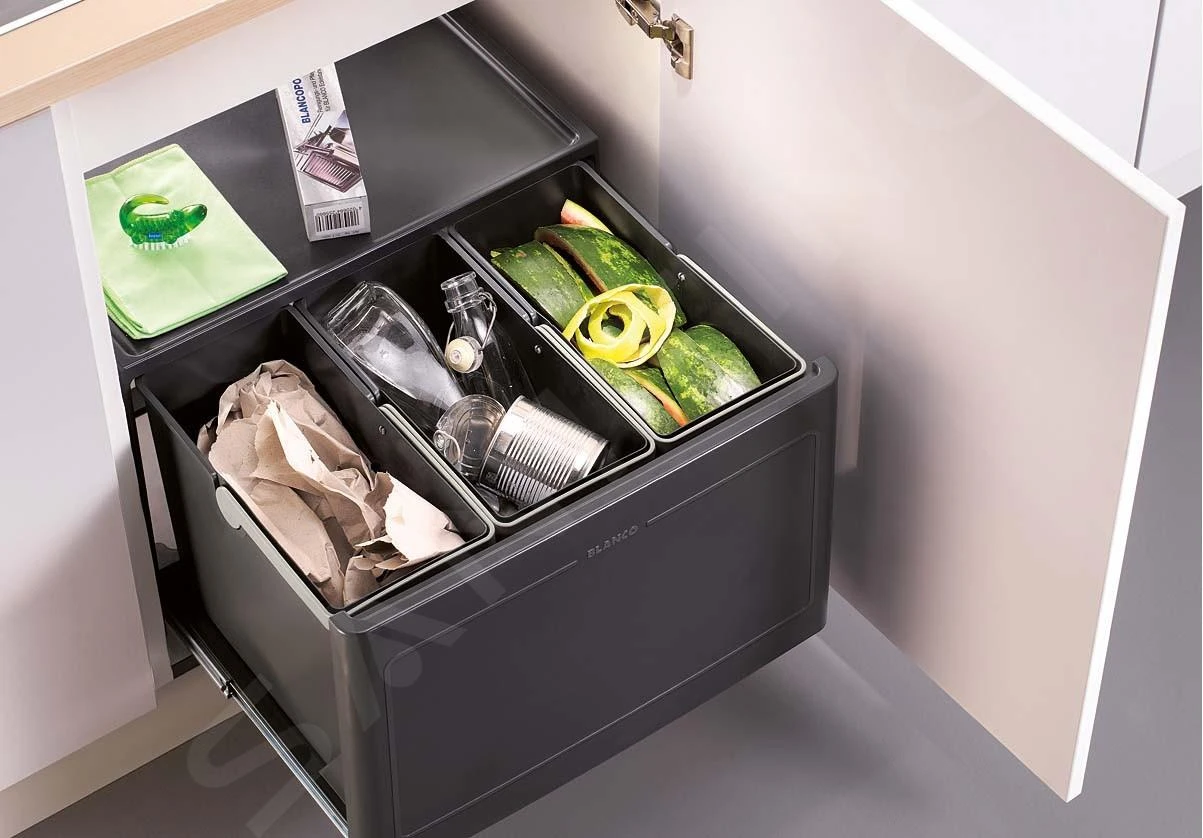 Blanco Botton Pro - Afvalsorteersysteem, Met Scheidingswand, Inhoud 39 L 517469 5 Blanco Botton Pro - Afvalsorteersysteem, Met Scheidingswand, Inhoud 39 L 517469 - Afbeelding 3