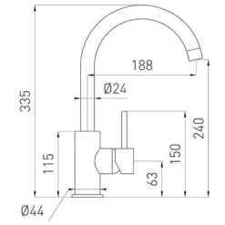 Novaservis Ferro - Keukenkraan, Chroom 70710,0 -Exporteren Kraan Lux Winkel 36abefad1251860209d1d1e5