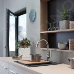 Hansgrohe Spoelbakken - Inbouwspoelbak Graniet S510-F450, Zwart Grafiet 43312170 -Exporteren Kraan Lux Winkel 3820f09830008c74829cf712