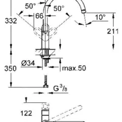 Grohe BauLoop - Keukenkraan, Chroom 31368000 -Exporteren Kraan Lux Winkel 3abc4dd0e65d7a92c2ba70db