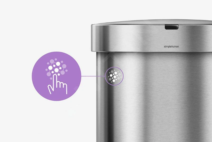 Simplehuman Afvalemmers - Afvalbak Met Sensor, 45 L, Gebrosteld Rvs ST2009 11 Simplehuman Afvalemmers - Afvalbak Met Sensor, 45 L, Gebrosteld Rvs ST2009 - Afbeelding 9