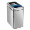 Simplehuman Afvalemmers - Open Recyclebak 20 L, Gebrosteld Rvs CW1470 -Exporteren Kraan Lux Winkel 3b086928ebe040527276f45b