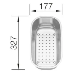 Blanco Accessoires - Inzetbakje, Rvs 208195 -Exporteren Kraan Lux Winkel 3c37d4fb2db9bc374b224513