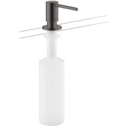 Axor Uno - Zeepdispenser, 500 Ml, Geborsteld Zwart Chroom 42818340