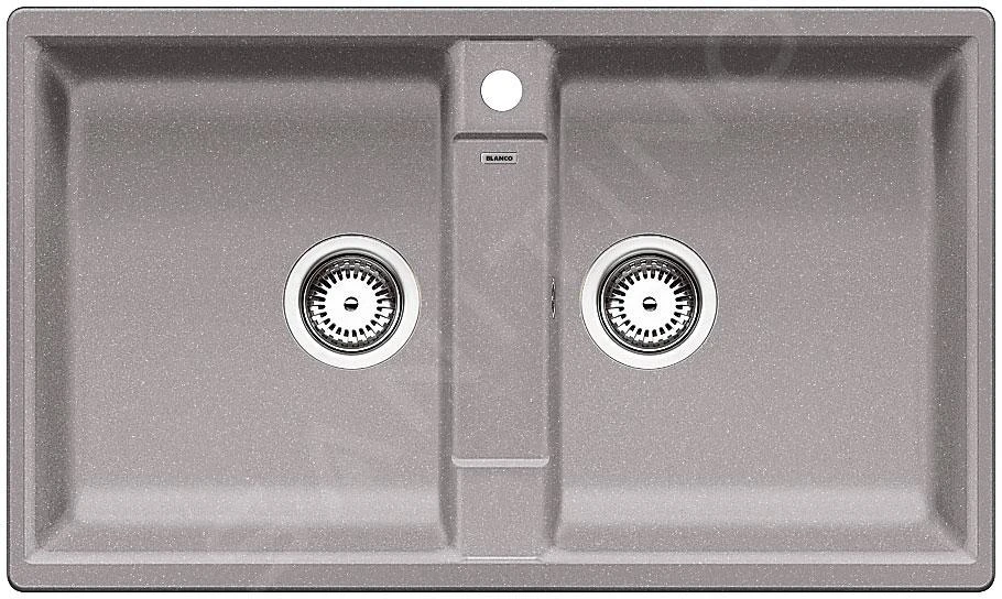 Blanco Zia 9 - Silgranit Spoelbak, 860x500 Mm, Aluminium 516677 3 Blanco Zia 9 - Silgranit Spoelbak, 860x500 Mm, Aluminium 516677