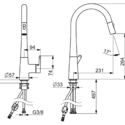 Hansa Designo - Keukenkraan Met Uittrekbare Sproeikop, Chroom 51362283 -Exporteren Kraan Lux Winkel 3e0f2914f83b2d5a17696336