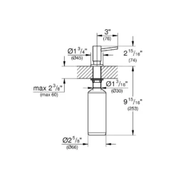 Grohe Cosmopolitan - Zeepdispenser, 500 Ml, Cool Sunrise 40535GL0 -Exporteren Kraan Lux Winkel 3f92718546d7cc83946cb98e 1