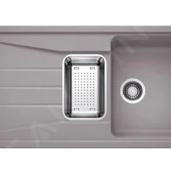 Blanco Sona 6 - Silgranit Spoelbak, 1000x500 Mm, Met Accessoires, Aluminium 519682