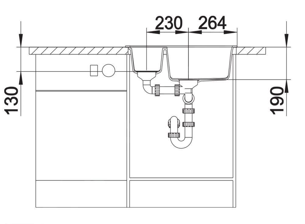 Blanco Metra 6 - Silgranit Spoelbak, 615x500 Mm, Zwart 525923 5 Blanco Metra 6 - Silgranit Spoelbak, 615x500 Mm, Zwart 525923 - Afbeelding 3