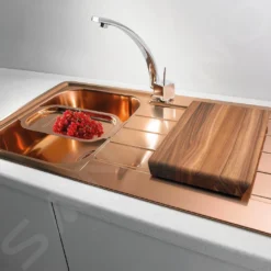 Alveus Line Monarch - Spoelbak 860x500 Mm, Copper 1068985 -Exporteren Kraan Lux Winkel 421d691b5a01ec7f5c0bb8cb