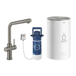 Grohe Red - Duo Kokendwaterkraan Met Filterset, Boiler M, Geborsteld Hard Graphite 30327AL1