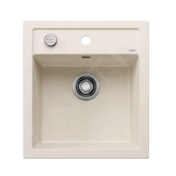 Blanco Dalago 45 - Silgranit Spoelbak, 465x510 Mm, Met Afvoerbediening, Zacht Wit 527059