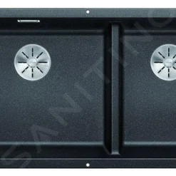 Blanco Subline 480/320 - Silgranit Spoelbak, 855x460 Mm, InFino, Bak Links, Antraciet 523584