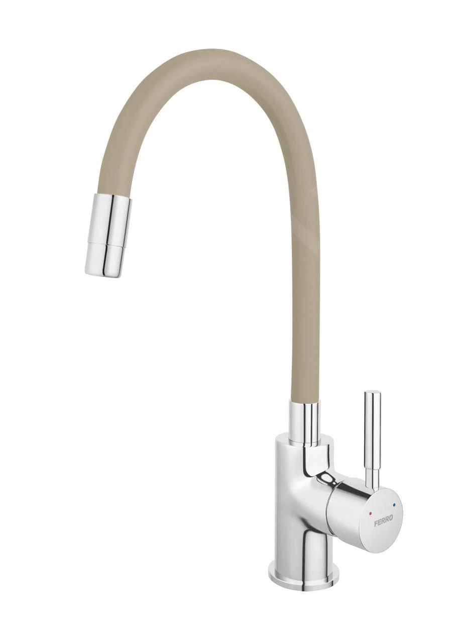 Novaservis Ferro - Keukenkraan Met Flexibele Arm, Beige/chroom 70710,0BE 3 Novaservis Ferro - Keukenkraan Met Flexibele Arm, Beige/chroom 70710,0BE