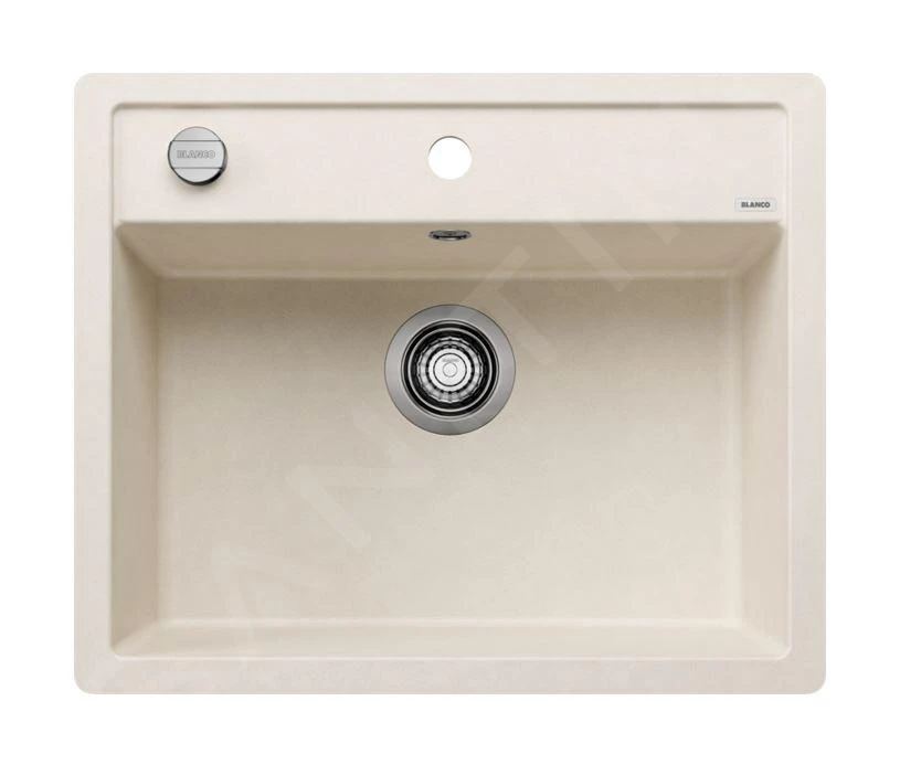 Blanco Dalago 6 - Silgranit Spoelbak, 605x500 Mm, Met Afvoerbediening, Zacht Wit 527064 3 Blanco Dalago 6 - Silgranit Spoelbak, 605x500 Mm, Met Afvoerbediening, Zacht Wit 527064
