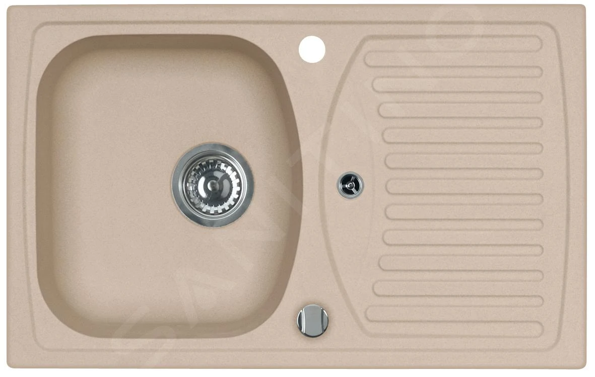 Alveus Sets - Set Spoelbak Record 30 En Keukenkraan Tonia, Beige SETA112 5 Alveus Sets - Set Spoelbak Record 30 En Keukenkraan Tonia, Beige SETA112 - Afbeelding 3