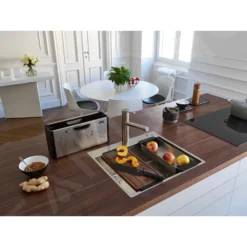 Franke Toebehoren - Box Center Voor Spoelbak Incl. Accessoires, Rvs/zwart Kunststof 112.0619.946 -Exporteren Kraan Lux Winkel 46cd98e3f813d811ad651018