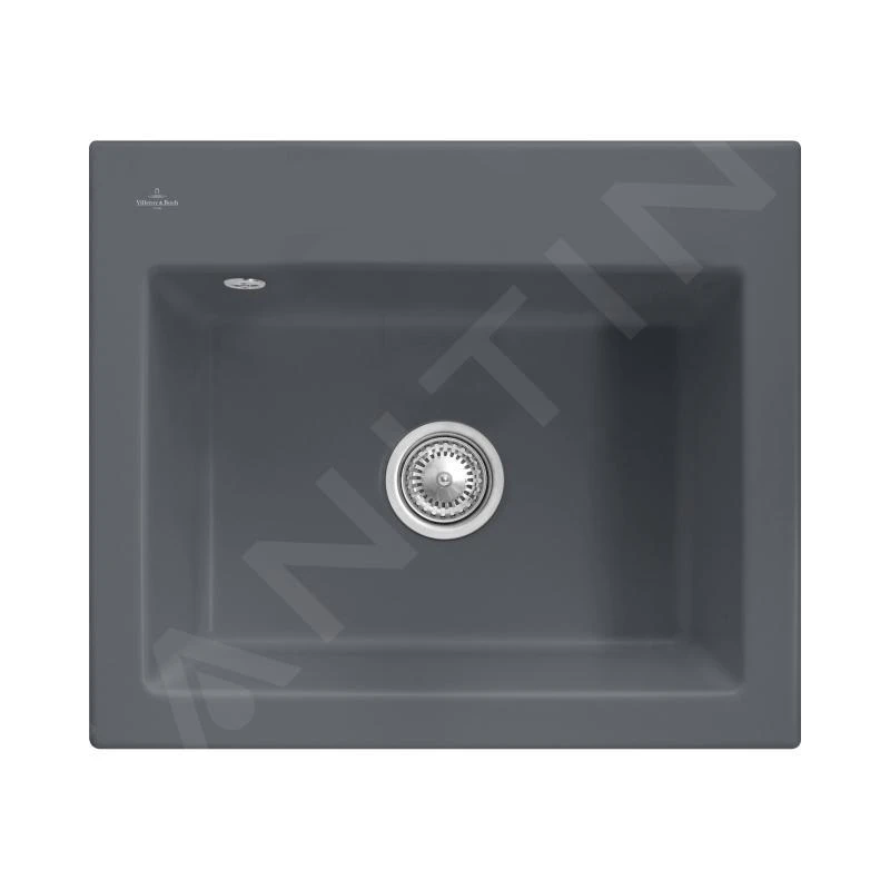 Villeroy & Boch Subway 60 - Keramische Spoelbak 60x51 Cm, CeramicPlus, Grafiet 330901i4 3 Villeroy & Boch Subway 60 - Keramische Spoelbak 60x51 Cm, CeramicPlus, Grafiet 330901i4