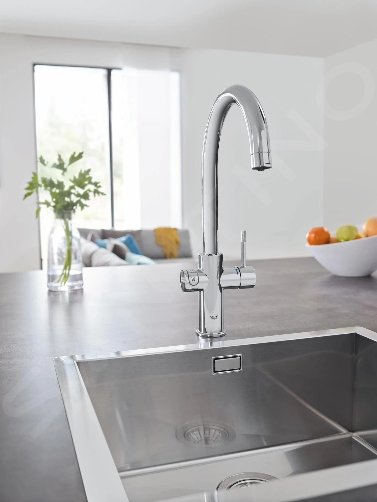 Grohe Red - Duo Kokendwaterkraan Met Filterset, Boiler M, Chroom 30083001 14 Grohe Red - Duo Kokendwaterkraan Met Filterset, Boiler M, Chroom 30083001 - Afbeelding 12