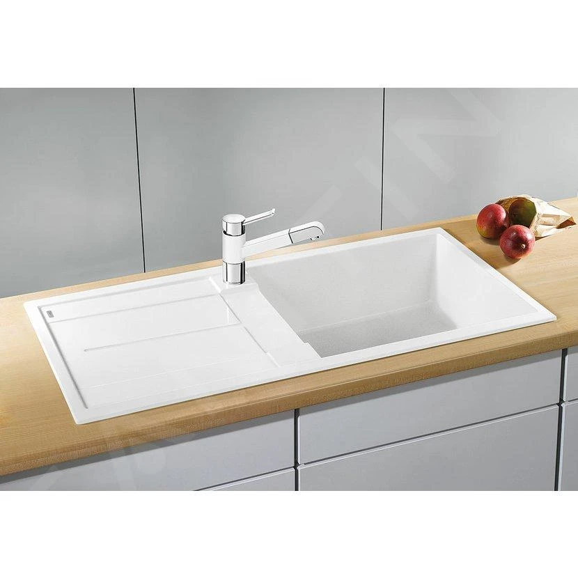 Blanco Metra XL 6 - Silgranit Spoelbak, 1000x500 Mm, Wit 515136 5 Blanco Metra XL 6 - Silgranit Spoelbak, 1000x500 Mm, Wit 515136 - Afbeelding 3