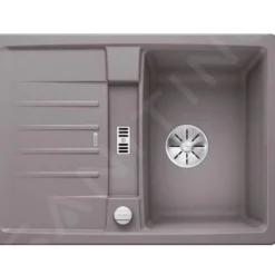 Blanco Lexa 40 - Silgranit Spoelbak, 680x500 Mm, Met Afvoerbediening, InFino, Aluminium 524882