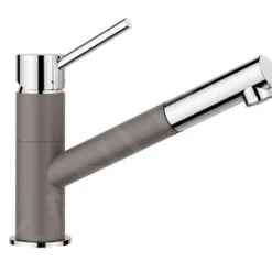 Blanco Kano S - Keukenkraan Met Uittrekbare Uitloop, Grijs/chroom 526952