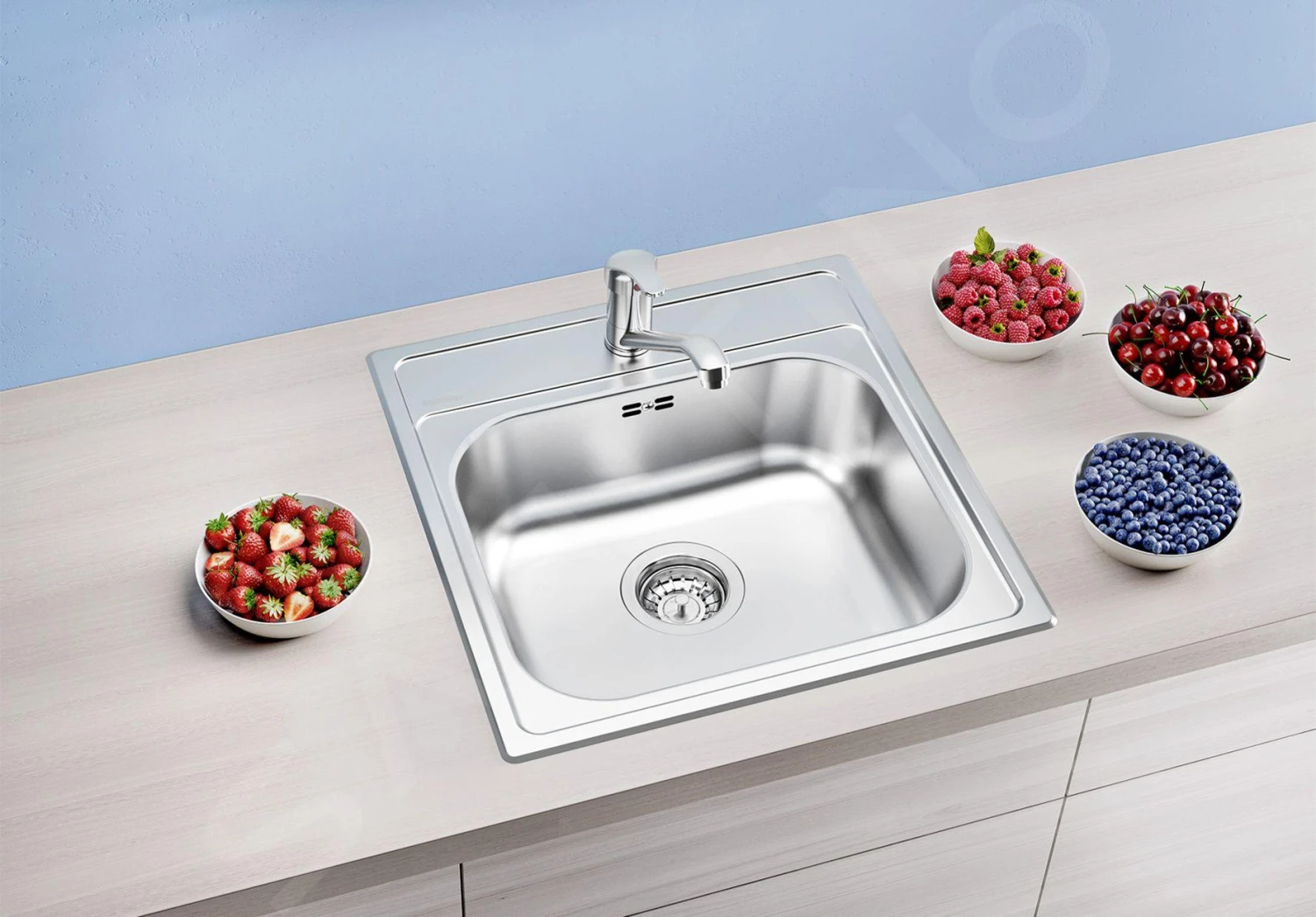 Blanco Dana - Spoelbak, 480x500 Mm, Rvs 525322 5 Blanco Dana - Spoelbak, 480x500 Mm, Rvs 525322 - Afbeelding 3