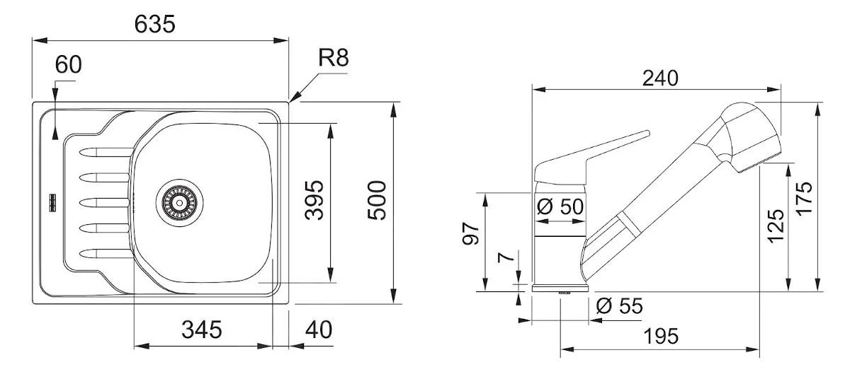 Franke Sets - Set N73, Rvs Spoelbak OLN 611-63 En Keukenkraan FC 9547.031, Rvs/chroom 101.0618.834 4 Franke Sets - Set N73, Rvs Spoelbak OLN 611-63 En Keukenkraan FC 9547.031, Rvs/chroom 101.0618.834 - Afbeelding 2