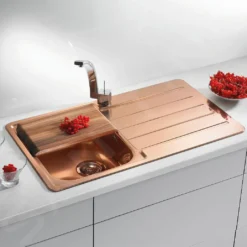 Alveus Line Monarch - Spoelbak 860x500 Mm, Copper 1068985 -Exporteren Kraan Lux Winkel 5015b42e3ddabd54588b8552