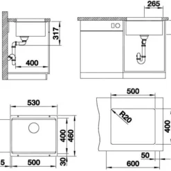 Blanco Etagon 500 - Silgranit Spoelbak, 530x460 Mm, Met Verschillende Niveaus, Antraciet 522227 6 Blanco Etagon 500 - Silgranit Spoelbak, 530x460 Mm, Met Verschillende Niveaus, Antraciet 522227 -Exporteren Kraan Lux Winkel 517ca9a3f8b3a3a938b802bd