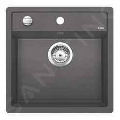 Blanco Dalago 5 - Silgranit Spoelbak, 515x510 Mm, Draaiknopbediening, Rock Grey 518848