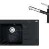 Franke Sets - Set G219, Fragraniet Spoelbak CNG 611-78 TL/2 En Keukenkraan FC 3055.901, Mat Zwart/chroom 114.0675.671 -Exporteren Kraan Lux Winkel 5376d835dff9f5ca71d66daf
